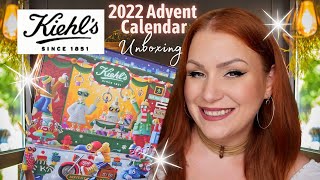 KIEHLS 2022 ADVENT CALENDAR FULL UNBOXING  COSTS £99 BUT IS IT WORTH IT [upl. by Haukom]