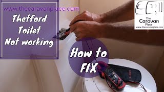 Thetford cassette toilet not flushing how to fix Thetford toilet [upl. by Steele430]