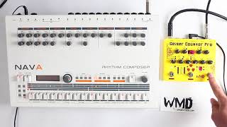 WMD Geiger Counter PRO vs ELicktronic NAVA Rhythm Composer Roland TR909 Clone [upl. by Alvan13]