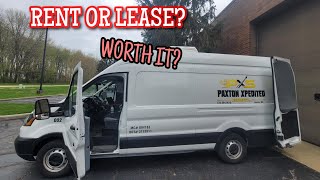 Is renting or LEASING a van worth it Cargo Van amp Sprinter Class Van Business Expediting [upl. by Hayott461]