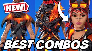 BEST COMBOS FOR NEW MAGMATIC RENEGADE LYNX SKIN  Fortnite [upl. by Janaye999]