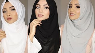 SIMPLE FULL COVERAGE HIJAB STYLES [upl. by Notnert768]