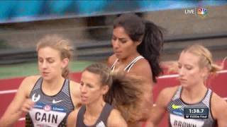 Olympic Track And Field Trials  Photo Finish In Women’s 1500Meter [upl. by Maidy362]