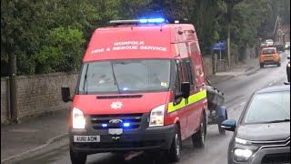 Pairs Catch Norfolk Fire amp Rescue Responding  Carrow HRP and Water Rescue Unitboat [upl. by Eehtomit]