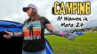 Camping at Uttoxeter Race Course Women in Moto 2024 [upl. by Junko]