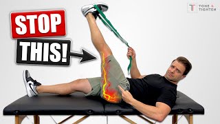 STOP Stretching Your Hamstrings For Sciatica Relief Do THIS Instead [upl. by Tarfe470]