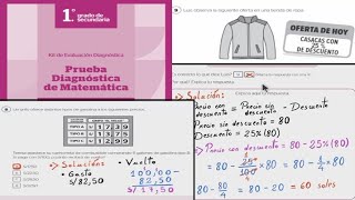 Prueba Diagnóstica de Matemática  Primero de Secundaria  Preguntas 8 y 9  Perú  DonayreX [upl. by Claudette966]