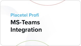 quotMicrosoftTeamsquot in Placetel einrichten [upl. by Nonahs]