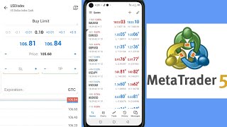 First Time Trading on MetaTrader 5 Beginners Guide to Successful Trading on MT5 Mobile App forex [upl. by Yentruoc]