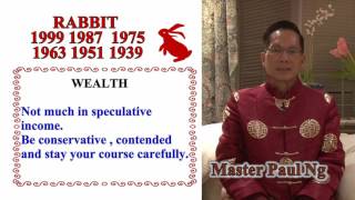 Master Paul Ng 2017 Chinese Zodiac Predictions Rabbit [upl. by Acirderf]