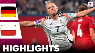 Germany vs Poland  What a Game  Highlights  Womens Euro Qualifiers 31052024 [upl. by Remoh]