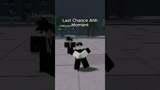 Last Chance Ahh Moment roblox strongestbattlegrounds shorts [upl. by Ayk886]