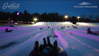 Galactic Snow Tubing at Camelback  Pocono Mountains [upl. by Ardnalahs81]