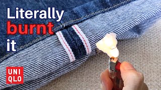 Uniqlo Selvedge Regular Fit Jeans detailed Review [upl. by Goran]