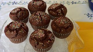 MUFFINS AL DOPPIO CIOCCOLATO  SENZA GLUTINE [upl. by Weissberg]