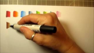 Colour Combinations using Letraset Promarkers [upl. by Melliw]