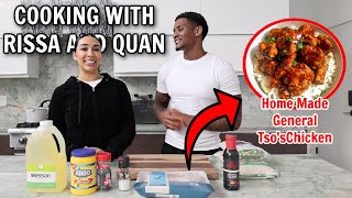 COOKING WITH RISSA AND QUAN Home Made General Tsos Chickenquot [upl. by Fabiolas]