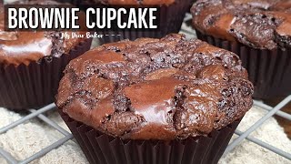 BROWNIE CUPCAKE  Easy Fudgy Brownie Cupcake Recipe [upl. by Anselma421]