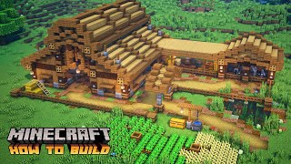 Minecraft How to Build a Simple Animal Barn [upl. by Beore]