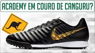 CHUTEIRA NIKE TIEMPO LEGEND 7 ACADEMY TF SOCIETY BLACK LUX PACK  ANÁLISE  REVIEW [upl. by Clippard]