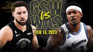 Golden State Warriors vs Washington Wizards Full Game Highlights  Feb 13 2023  FreeDawkins [upl. by Lessirg]