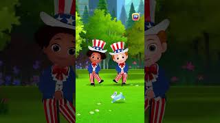 Fourth of July  USA Independence Day Song Shorts ChuChuTV NurseryRhymes fourthofjuly [upl. by Revorg803]