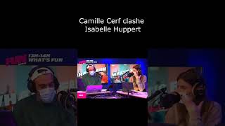 Camille Cerf clashe Isabelle Huppert missfrance clash [upl. by Marte]