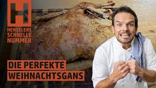 Schnelles Die perfekte Weihnachtsgans Rezept von Steffen Henssler [upl. by Araed]