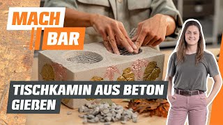 Mit Beton einen Tischkamin bauen  OBI [upl. by Carlin880]