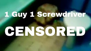 1 Guy 1 Screwdriver CENSORED [upl. by Fesuy]