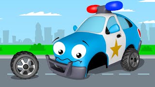 Voiture de police pour enfants  Dessin animé en français  Voitures pour bébés [upl. by Lisab]