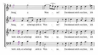 Lerchengesang Felix Mendelssohn Bartholdy bass emphasized [upl. by Edan]