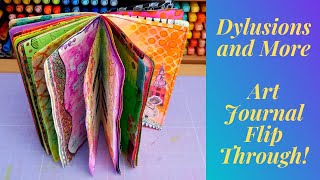 Dylusions and More Art Journal Flip Through [upl. by Hepza]