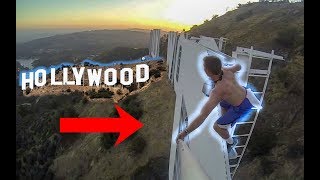 Climbing the Hollywood Sign  Uncut Footage [upl. by Shanon703]