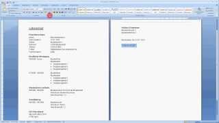 Lebenslauf  Beispiel für das Erstellen eines einfachen Lebenslaufes [upl. by Anim966]