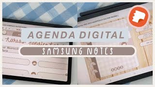 AGENDA DIGITAL 2023 en Samsung Notes  HardPeach Tab 🍑 [upl. by Cerallua74]