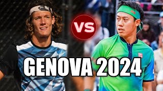 Kei Nishikori 錦織 圭 vs Matthew Dellavedova GENOVA 2024 [upl. by Anniroc]