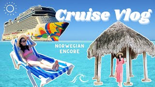 豪华邮轮Vlog｜加勒比海岛行｜美食无限畅吃｜Norwegian Encore Cruise｜雪儿环游记10 [upl. by Kola]