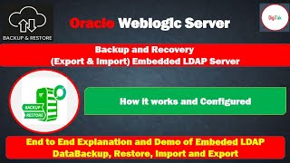 Weblogic Server Export amp Import Backup and Recover Embedded LDAP Server Data [upl. by O'Dell]