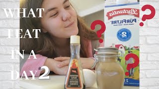 WHAT I EAT IN A DAY 2 🍽 recette pain doré et chili végé  mélina couture [upl. by Anaila]