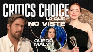 CRITICS CHOICE AWARDS 2024 TODO lo que NO VISTE  Mejores Momentos  Ganadores Chisme y más [upl. by Cinimmod158]