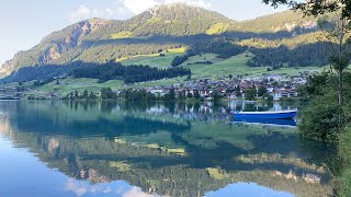 Lungern Lake Switzerland 🇨🇭 Swiss View [upl. by Haet700]