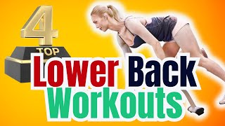 Top 4 Lower Back Workouts At Gym Do It Right [upl. by Ayotahs]