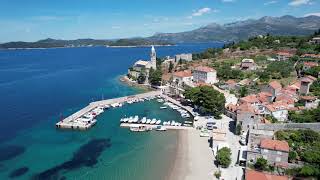 CROATIA  LOPUD ISLAND  DUBROVNIK  AERIAL VIEW 1 [upl. by Nolitta]