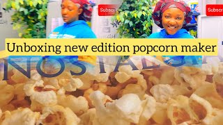 Unboxing New Edition popcorn machine [upl. by Hermon]