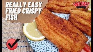 Spiced Easy Fried Fish  How To Cook Fish  Crispy Fillet Fish [upl. by Sum]