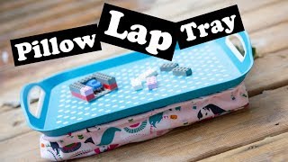 Dollar Store Hack  Pillow Lap Tray Sewing tutorial [upl. by Narmi196]