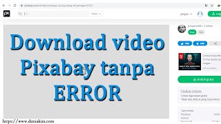 Cara Mengatasi Error Download Video Di Pixabay [upl. by Sergeant874]