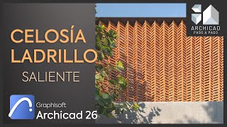 MURO LADRILLO SALIENTE  ✅Guía de Modelado  Archicad 26  2022 [upl. by Kragh155]