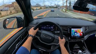 2022 Jeep Wagoneer POV Test Drive  True American Luxury SUV [upl. by Tutankhamen]